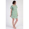 Dámská noční košile s krátkým rukávem Hawaii (Barva zelená, Velikost S)