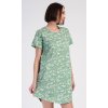 Dámská noční košile s krátkým rukávem Hawaii (Barva zelená, Velikost S)