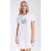 Dámská noční košile s krátkým rukávem Želva (Barva světle šedá, Velikost M)