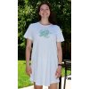 Dámská noční košile s krátkým rukávem Želva (Barva světle šedá, Velikost M)