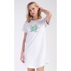 Dámská noční košile s krátkým rukávem Želva (Barva světle šedá, Velikost M)