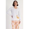 Dámské pyžamo dlouhé Žirafa (Barva světle šedá, Velikost S)