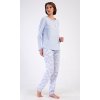 Dámské pyžamo dlouhé Nature (Barva světle modrá, Velikost XXL)
