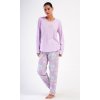 Dámské pyžamo dlouhé Marie (Barva světle fialová, Velikost 4XL)