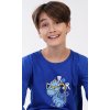 Dětské pyžamo dlouhé Dinosaurus (Barva modrá, Velikost 3 - 4)