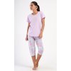 Dámské pyžamo kapri Viola (Barva světle fialová, Velikost XXL)