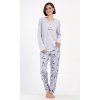Dámské pyžamo dlouhé Polar bear (Barva šedá, Velikost S)