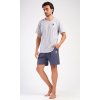 Pánské pyžamo šortky Pedro (Barva šedá, Velikost M)
