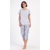 Dámské pyžamo kapri Polar bear (Barva šedá, Velikost M)