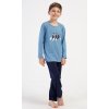 Dětské pyžamo dlouhé Tobias (Barva modrošedá, Velikost 9 - 10)
