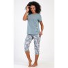 Dámské pyžamo kapri Francesca (Barva šedá, Velikost XXL)