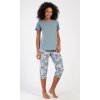 Dámské pyžamo kapri Francesca (Barva šedá, Velikost XXL)