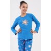 Dětské pyžamo dlouhé Méďa I love you (Barva modrá, Velikost 9 - 10)