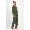 Pánské pyžamo dlouhé Sunshine paradise (Barva khaki, Velikost M)