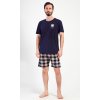 Pánské pyžamo šortky Marko (Barva tmavě modrá, Velikost M)