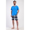 Pánské pyžamo šortky Henry (Barva modrá, Velikost M)