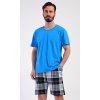 Pánské pyžamo šortky Henry (Barva modrá, Velikost M)