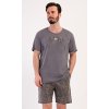 Pánské pyžamo šortky City (Barva tmavě šedá, Velikost M)