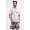 Pánské pyžamo šortky Explorer (Barva světle šedá, Velikost M)