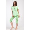 Dámské pyžamo kapri Ella (Barva světle zelená, Velikost S)