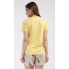 Dámské pyžamo šortky Včelka (Barva žlutá, Velikost S)