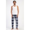 Pánské pyžamové kalhoty Bruno (Barva modrá, Velikost 1XL)