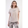 Dámské pyžamo kapri Elena (Barva béžová, Velikost 1XL)