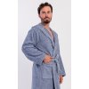Pánský župan s kapucí Luis (Barva modrá, Velikost L)