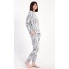 Dámské pyžamo dlouhé Sofia (Barva šedá, Velikost S)