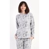 Dámské pyžamo dlouhé Sofia (Barva šedá, Velikost S)