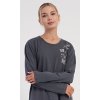 Dámské pyžamo dlouhé Lucia (Barva tmavě šedá, Velikost 1XL)