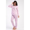 Dámské pyžamo dlouhé Believe (Barva světle růžová, Velikost S)