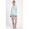 Dámské pyžamo dlouhé Jezevec (Barva mentolová, Velikost S)