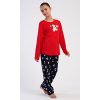 Dětské pyžamo dlouhé Méďa se šálou (Barva červená, Velikost 7 - 8)
