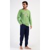 Pánské pyžamo dlouhé No stress (Barva zelená, Velikost M)