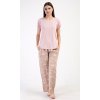 Dámské pyžamo dlouhé Olga (Barva světle lososová, Velikost S)
