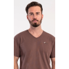 Pánské pyžamo šortky Norbert (Barva hnědá, Velikost 4XL)