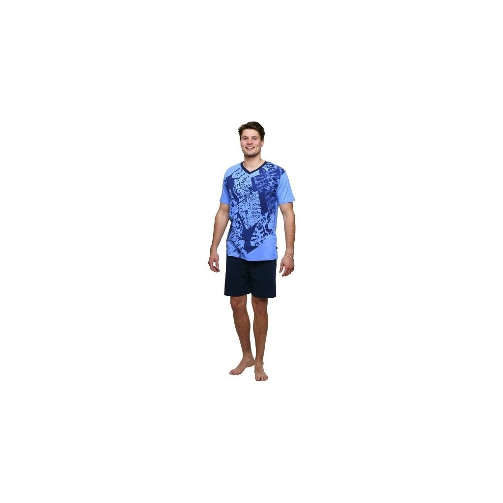 Pyžamo krátké Calvi 065 modré
