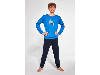Chlapecké pyžamo dlouhé Cornette 48 Next modré
