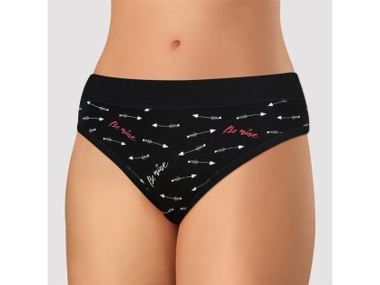 Kalhotky modalové dámské Andrie PS 1098 Valentýn černé
