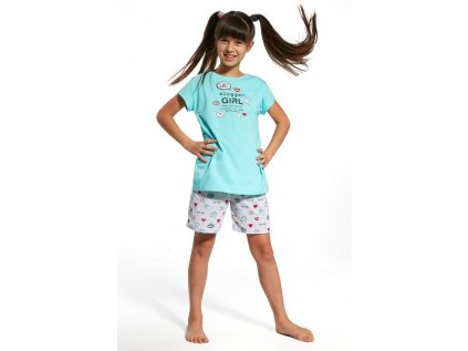 Pyžamo dětské Cornette 56 Blogger tyrkysové