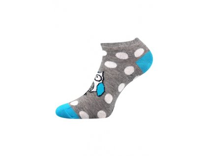 Dámské ponožky Piki 62 sovička šedé