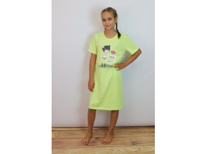 Dětská noční košile Cornette 548 zelená Girl