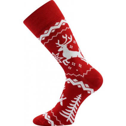 Ponožky Twidor Vánoce sob červené