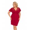 doris bordowa plus size koszulka nocna