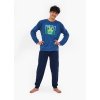 Chlapecké pyžamo dlouhé Cornette 55 chameleon tmavě modré