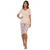Dámské modalové pyžamo capri Pleas 932 meruňka