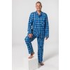 Flanelové pyžamo pánské Luiz Jirka modré