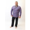 Pánské pyžamo dlouhé Rozárka P20 kostka barevné