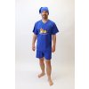 Pánské pyžamo krátké Rozárka Tygr P125 Královsky modré